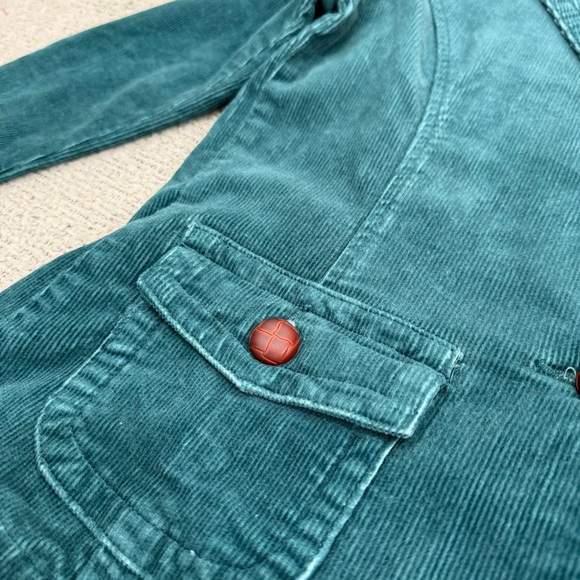 Vintage Teal Corduroy Blazer Size L - Picture 5 of 13